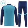 Barn Arsenal Trainings Sweatshirt Kvarts-Dragkedja 2025-26 Blå